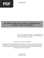Da crítica idealista à crítica materialista
