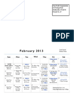 February 2013: Sun Mon Tue Wed Thu Fri Sat