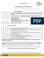 Programa de Reactivacion Economica - Check List