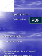 Sentence Structure - English Grammar