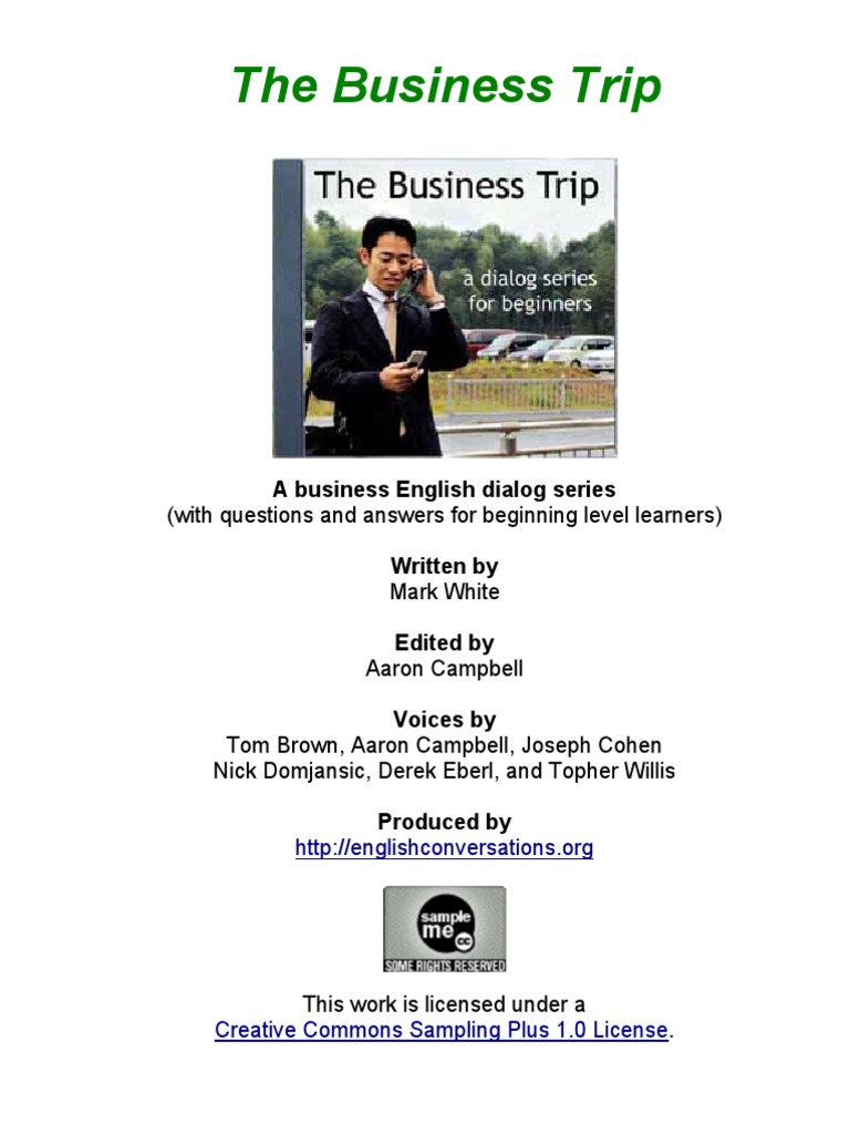 The Bussiness Trip | PDF | Business