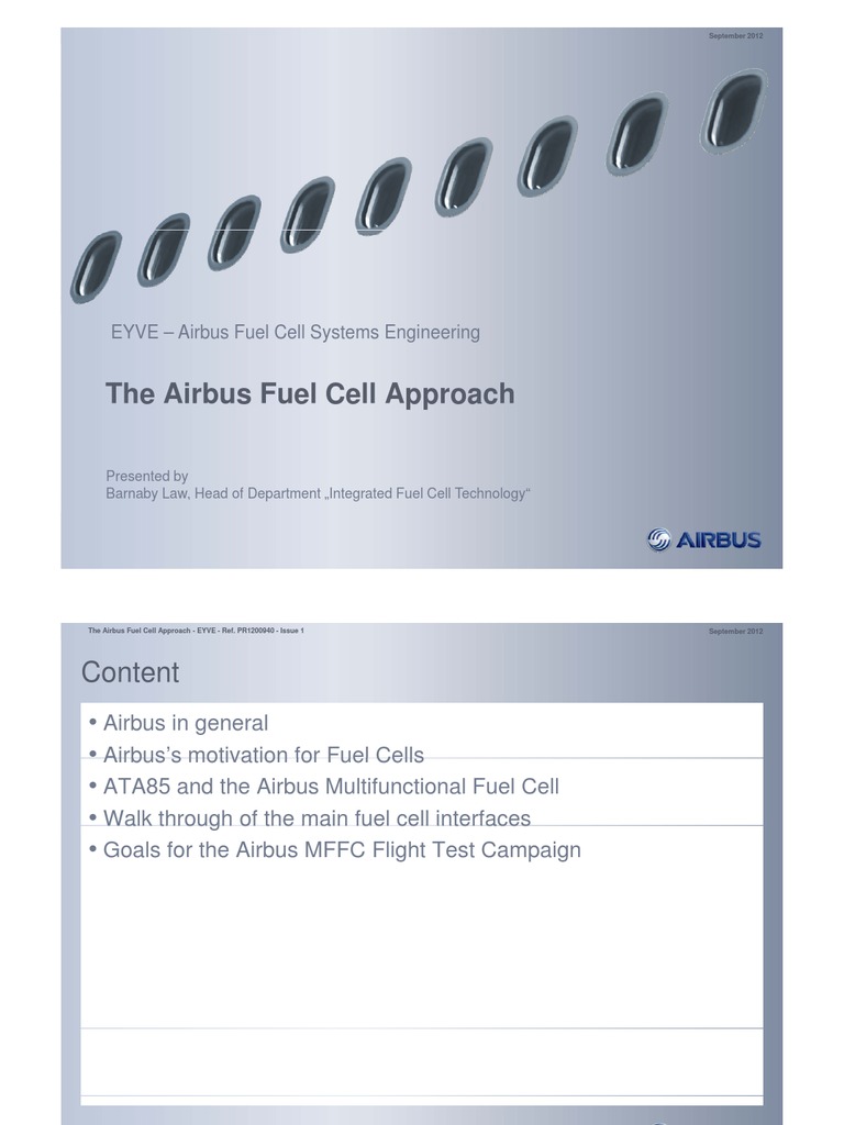 The Airbus Fuel Cell Approach PDF Liquid Hydrogen Fuel Cell