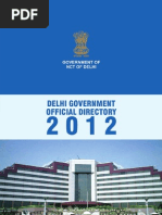 Delhi Government Telephone Directory 2012