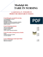 Suport Curs - Cercetare in Nursing (Anul III, Competenta 3, Cu Sublienieri) 15 Pag