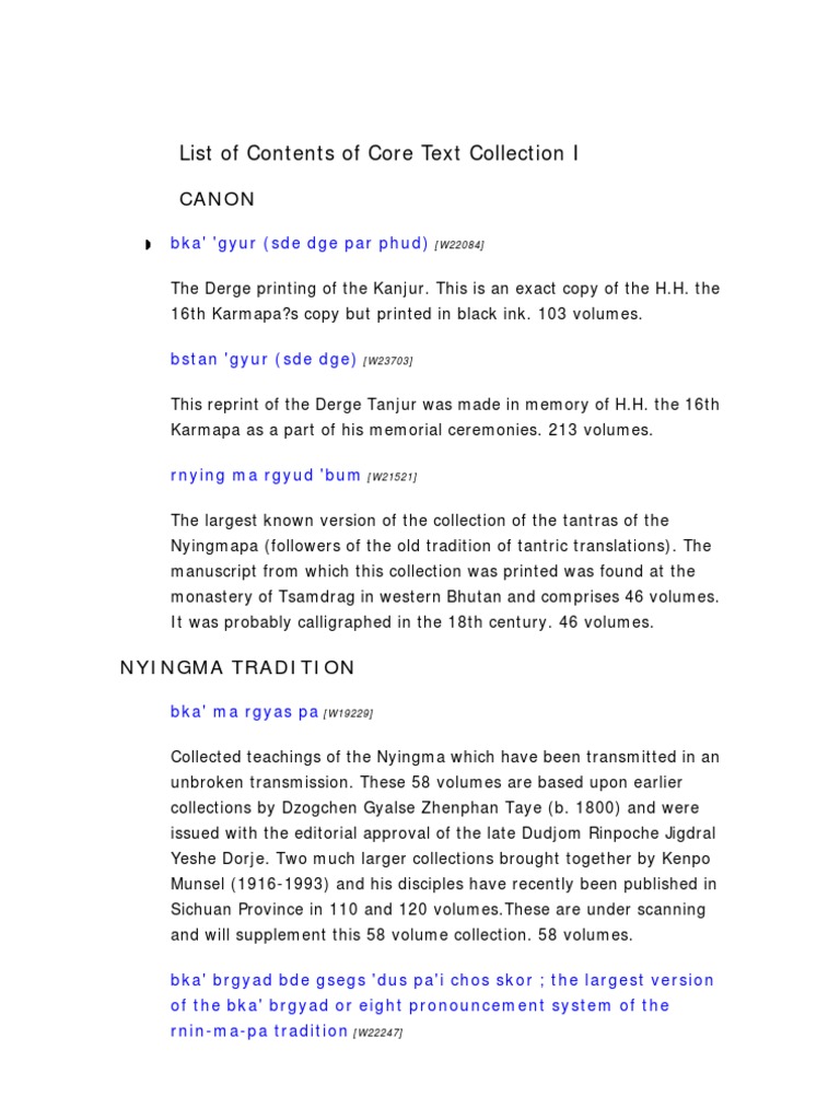 Dharma Texts Collection1 PDF | PDF | Nyingma | Dzogchen