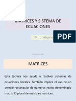 Matrices Sistema de Ecuaciones