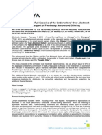 2012-02-01 Amaya Announces Full Exercise of The Underwriters' Over-Allotment Option in Respect of Previously Announced Offering