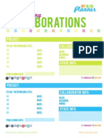 Blogging Collaborations Tracker