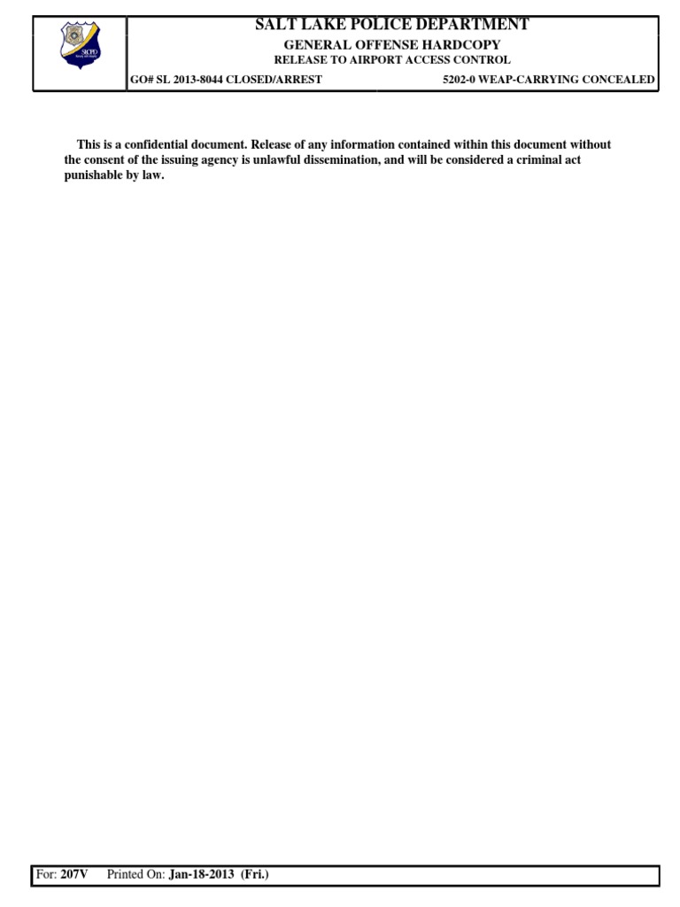 Salt Lake City Police Department Arrest Record For Overstock Com CEO