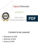 High Speed Networks lecture 3