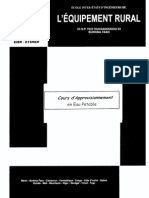 Cours D'approvisionnement en Eau Potable Nov.2003 PDF