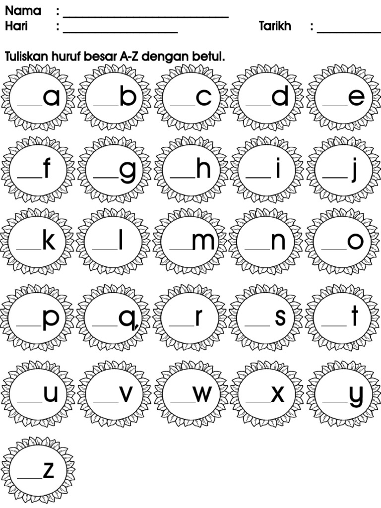 Latihan Menulis Huruf Besar Dan Huruf Kecil Pdf