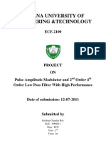 Pulse Amplitude Modulator and 2nd/4th Order Filter Design