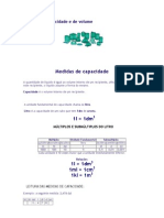 Medidas de Capacidade e de Volume