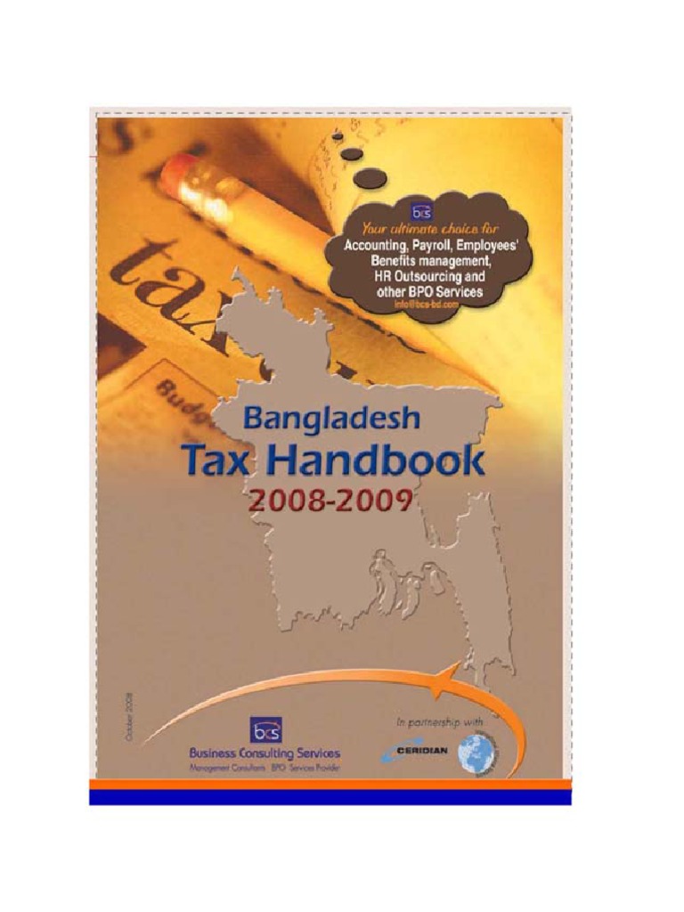 Bangladesh Tax Handbook 20082009.pdf Tax Taxes
