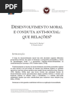 DESENVOLVIMENTO MORAL E CONDUTA ANTI-SOCIAL