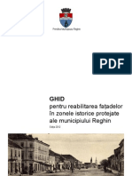 GHID
pentru reabilitarea fațadelor
în zonele istorice protejate
ale municipiului Reghin