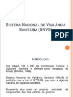 Aula 1b Sistema Nacional de Vigilância Sanitária (SNVS)