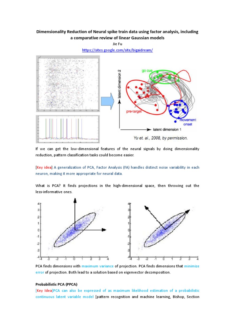 Neural Data Dimensionality Reduction | PDF | Principal Component ...