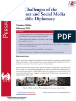 The Challenges of The Internet and Social Media in Public Diplomacy