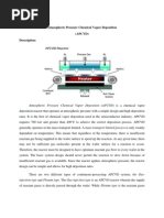 Atmospheric Pressure Chemical Deposition