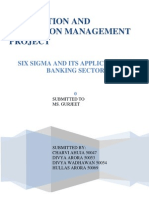 Six Sigma Banking Sector