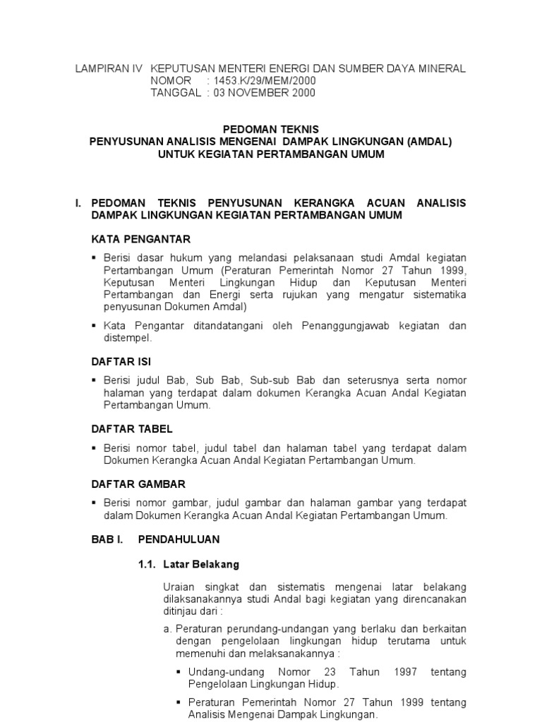 Penyusunan Dokumen Amdal