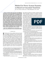 An Alternative Method For Power System Dynamic State Estimation Based On Unscented Transform