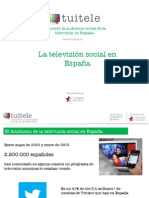 La televisión social en Espana (informe de Tuitele)
