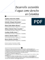 Desarrollo Sostenible y El Agua Como Derecho en Colombia