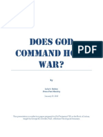 Does God Command Holy War?