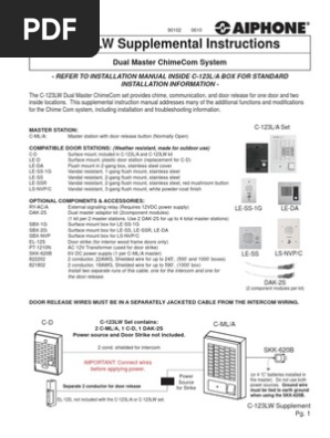 Aiphone C Ml Wiring Diagram - Wiring Diagram Schemas