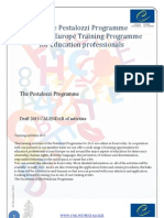 The Pestalozzi Programme Council of Europe Training Programme For Education Professionals