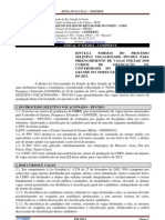 0036edital N 015.2012 PSV 2013 Aprovado No Consepe