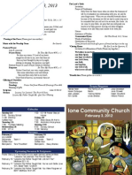 ICC Worship Bulletin 2/3/13