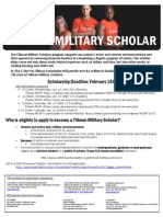 Tillman Military Scholar: Become A