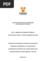 Guia de Estudo 01 Parte 1 Politica de Promocao Da Saude