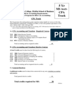 MS Acct 5yr Acct CPA Track