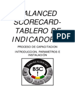 BALANCED SCORECARD Tablero de Indicadores PDF