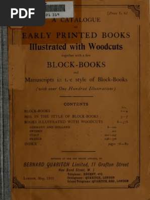 洋書 Catalogue of Early Colour Printing from A Catalogue of Early Printed Books | PDF | Bookbinding