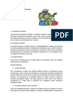 Documentos Relacionados Con Los Tipos y Niveles de Investigación