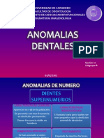 Anomalias Dentales