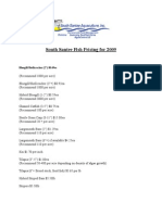 SSA Fish Prices For 2009