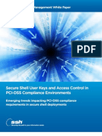 SSH User Keys and Access Control in PCI-DSS Compliance Environments
