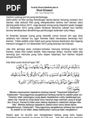 Khutbah jumat bahasa sunda