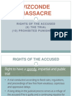 Vizconde Massacre: Rights of The Accused (8) The Trial (10) Prohibited Punishments