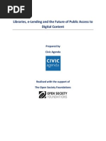 Download Thinkpiece on Libraries e-Lending and the Future of Public Access to Digital Content by LJs infoDOCKET SN122905284 doc pdf