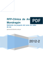 RFP-Clínica de Análisis Mondragón: Definición de Proyecto Del Curso de Redes de Voz