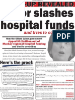 And Tries To Cover It Up: Labor Slashes Hospital Funds