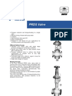 PRDS Valve De-superheating Pressure Reduction